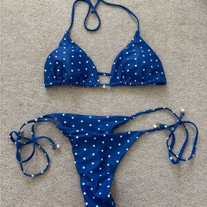 Amazon Blue Polka Dot Bikini